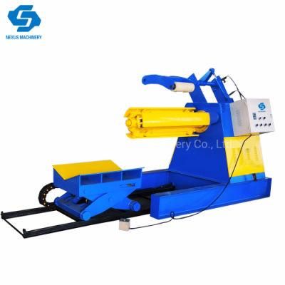 Nexus Machinery Hydraulic Uncoiler/Decoiler/Decoiling Uncoiling Machine with Carrying Car for Metal Roll