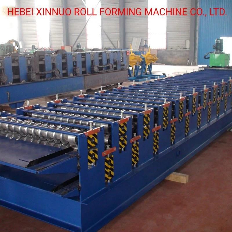 Double Layer Corrugated Trapezoid Sheet Roll Forming Machine