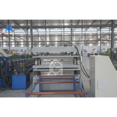 Double Layer Corrugated Sheet Metal Roof Tile Making Machine /Two Profile Panel Roof Roll Forming Machine