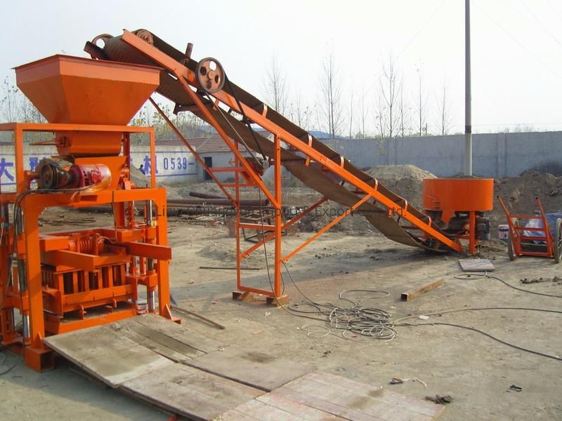 Cement Concrete Hollow Block Moudling Machine with Conveyor