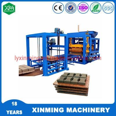 Qt4-15 Full Automatoc Hollow Solid/Colorful Paver/Curbstone Brick Making Machine with High Output