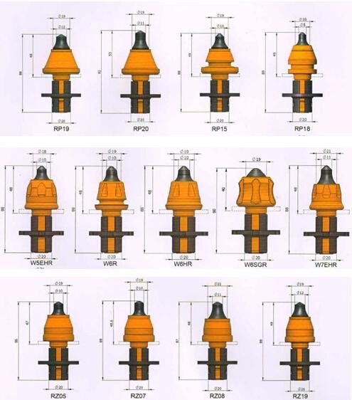 Road Milling Picks and Planing Picks W5/20 W6/20 Road Cutter