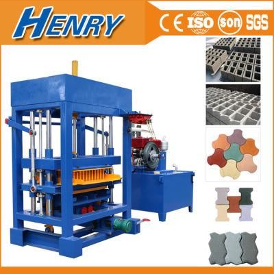 off Electricity Hydraulic and Diesel Concrete Block Paving Brick Making Machine