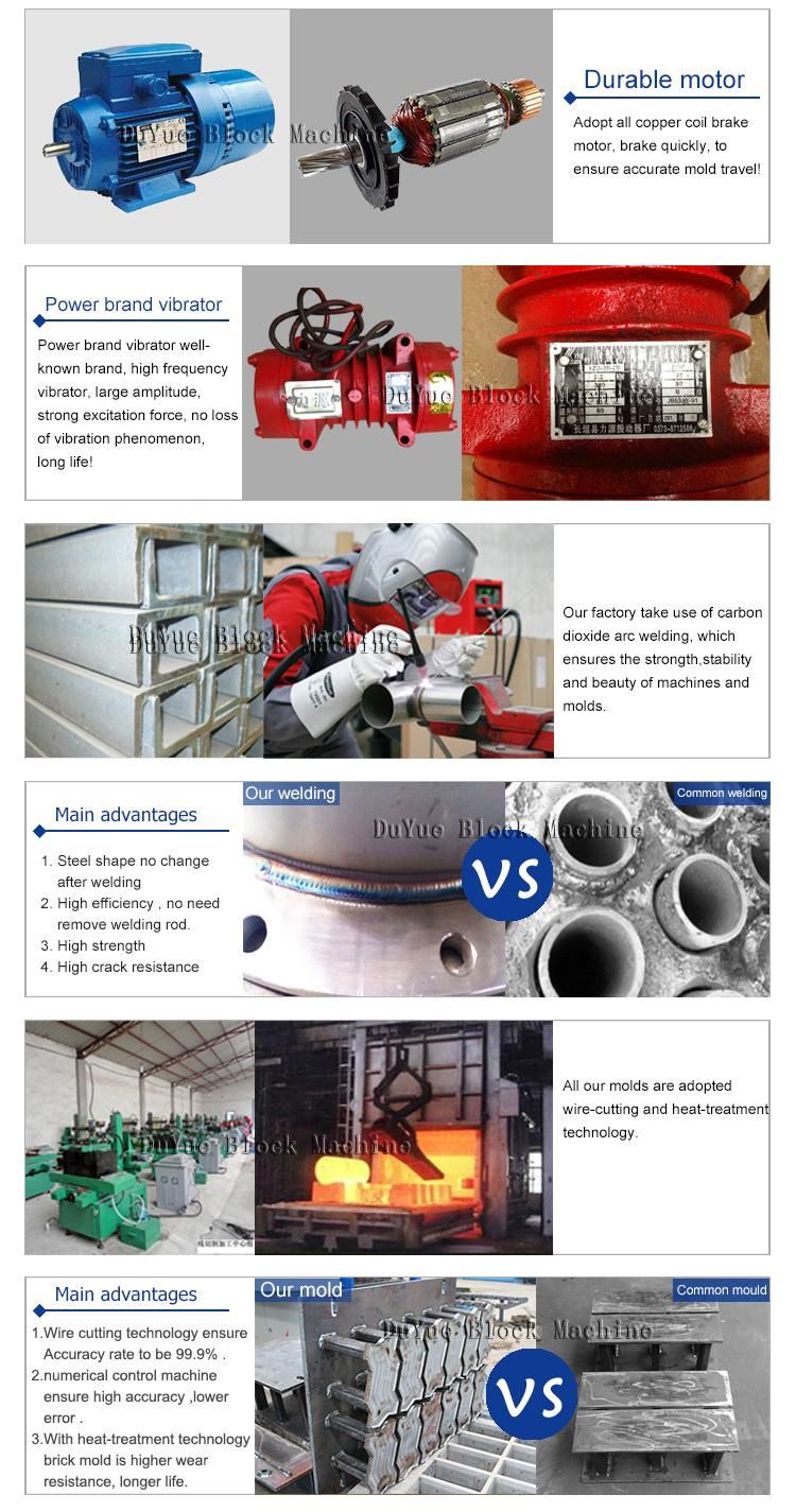 Full Automatic Duyue Qt4-25 Cement Block Making Machine