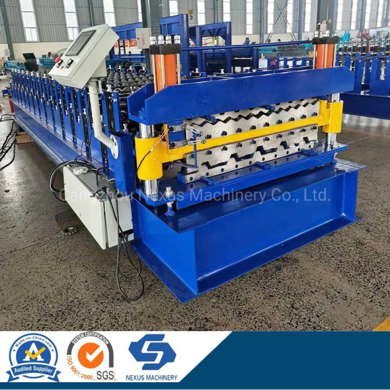 Double Layer Roof Sheet Roll Forming Machine Steel Trapezoidal Roofing Making Machine