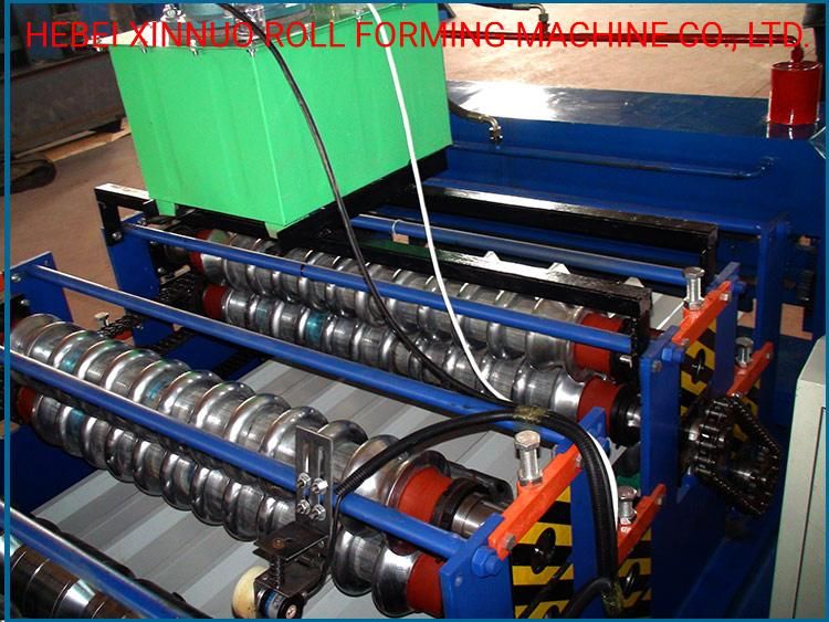 836+836 Roof Use Double Layer Corrugated Profile Steel Roofing Sheet Roll Forming Machine