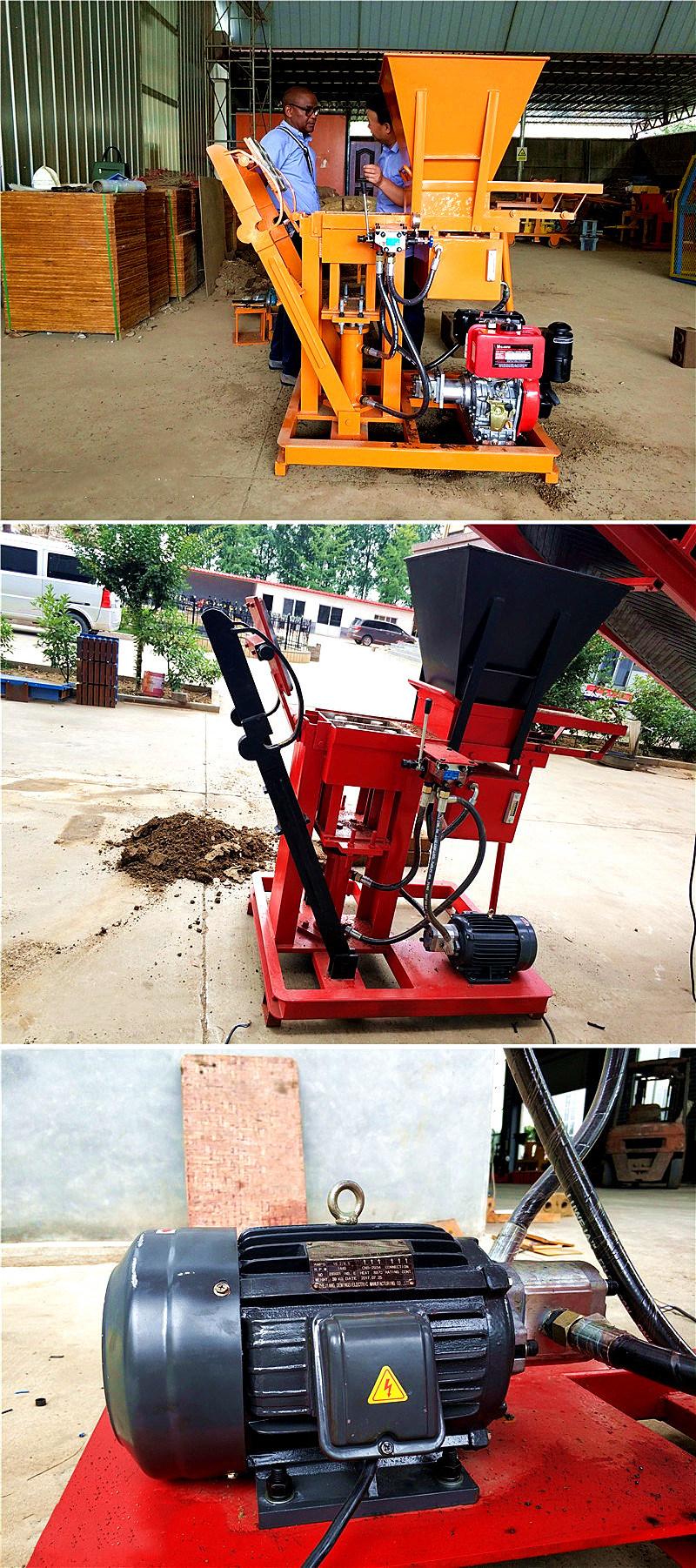 Semi-Automatic Xm2-25 Lego Clay Soil Interlocking Block Making Machine Brick Machine with Good Quality