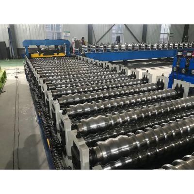 No Stopping Cutting Corrugated Roof Tile Sheet Roll Forming Machine