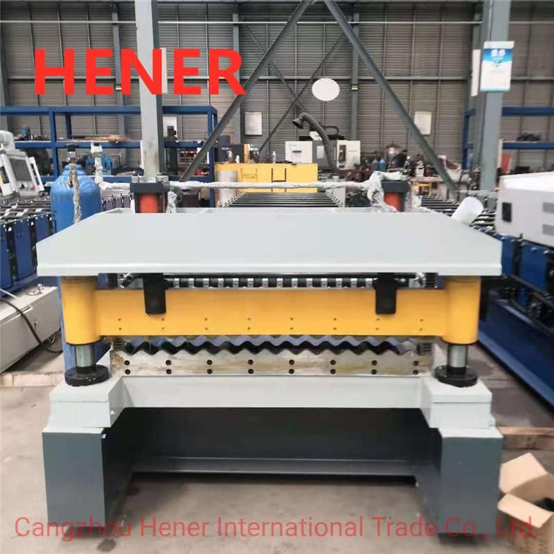 High Quality Galvanized Roof Sheet Corrugated Iron Metal Roof Tile Panel Roll Forming Rolling Making Machine with Factory Price