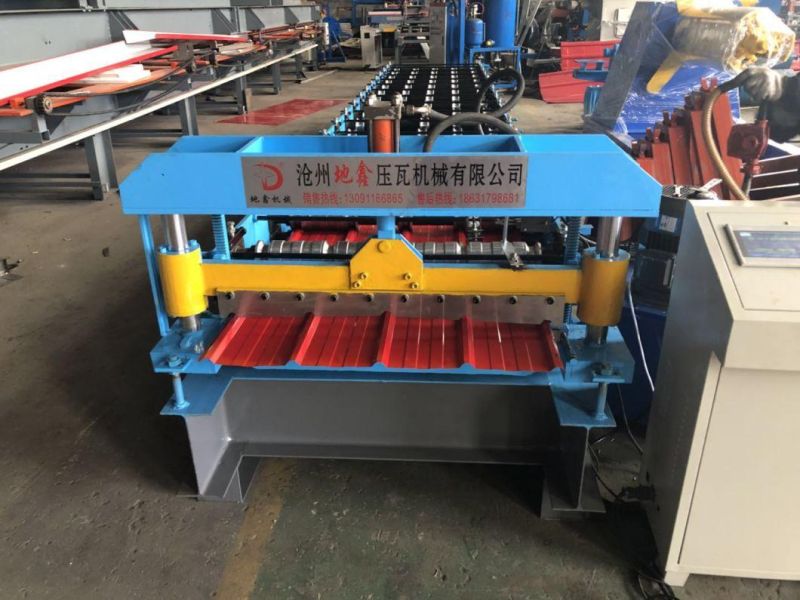 Hot Sales Zimbabwe 740 Q Tile and 686mm Trapezoidal Roofing Tile Roll Forming Machine