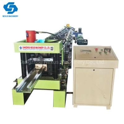 CE Container House Beams Cold Roll Forming Machine with Hydraulic Cutter