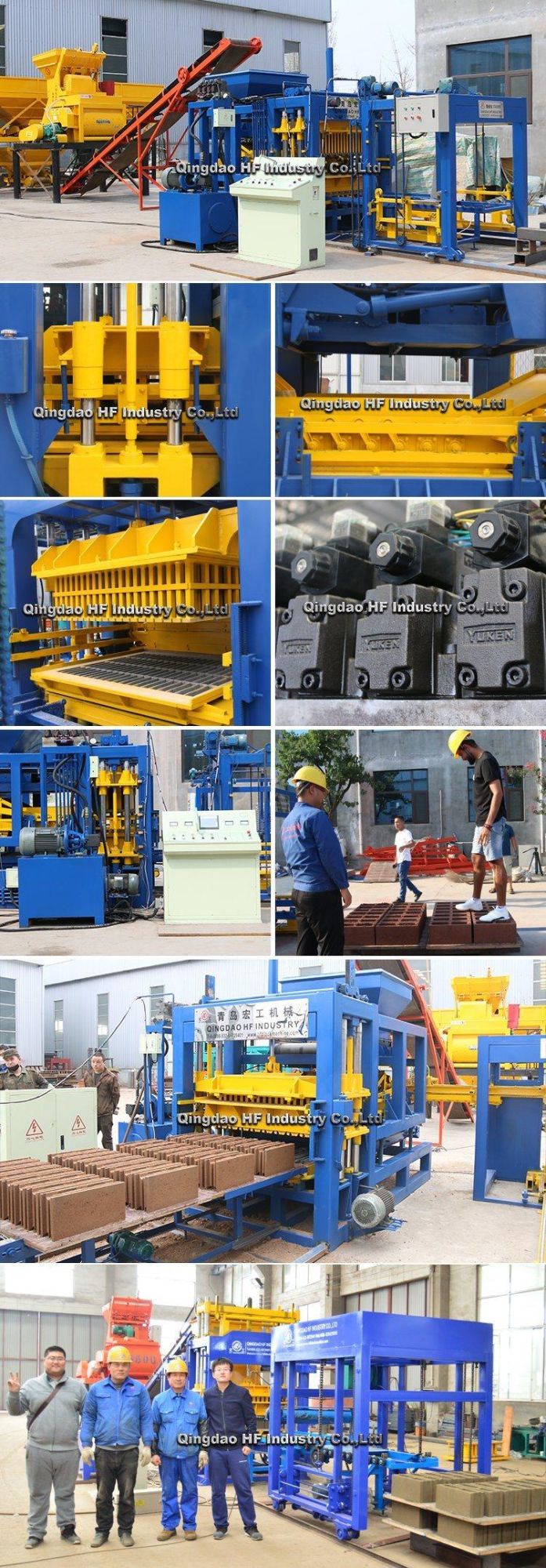 Paver Brick Block Machine Price Interlocking Qt5-15 Full Automatic Concrete Moulding Hollow Block Brick Making Machine