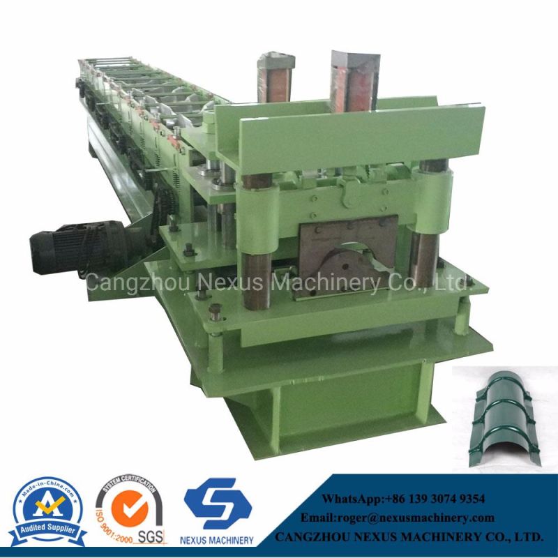 Half Round Ridge Cap Roof Roll Forming Machine Roof Ridge Tile Building Material Making Machine