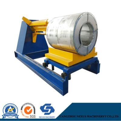 Steel Coil Automated Decoiler Working in Steel Coil Cutting Line