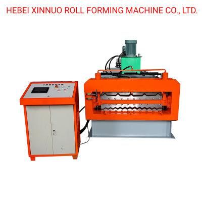 Double Layer Corrugated Roofing Sheet Machine for Mobile House