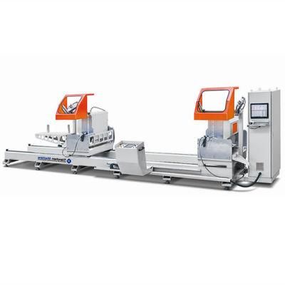 High Precesion Arbitray Angle CNC Double Head Aluminum Door Frame V-Cut Cuting Machine