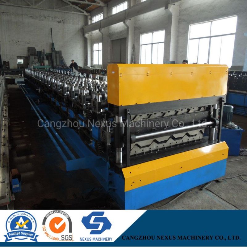 Double Decker Roofing Machine Dual Layer Roof Sheet Rollformer with 5.5kw Motor Power