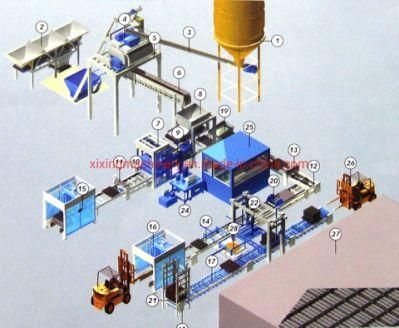 Automatic Hydraulic Cement Paving Block Machine Price Qt10-15
