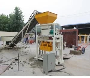 Qt4-24 Semi-Automatic Concrete Cement Hollow Block Machine