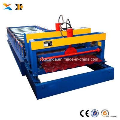 1100 Glazed Tile Metal Galvanized Steel Sheet Roll Forming Machine