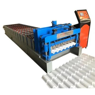 Portable Steel Roofing Sheet Machine Glazed Steel Tile Roll Forming Machine