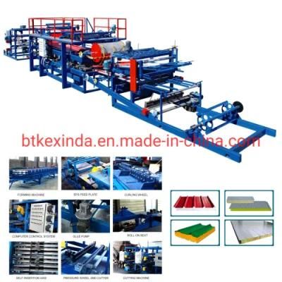 Foam Rockwool Sandwich Panel Roll Forming Machine