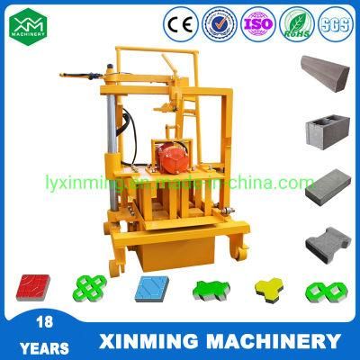 Small Manufacturing Machine Qmr2-45 Concrete Block Machine Small Scale Brick Industries Machines
