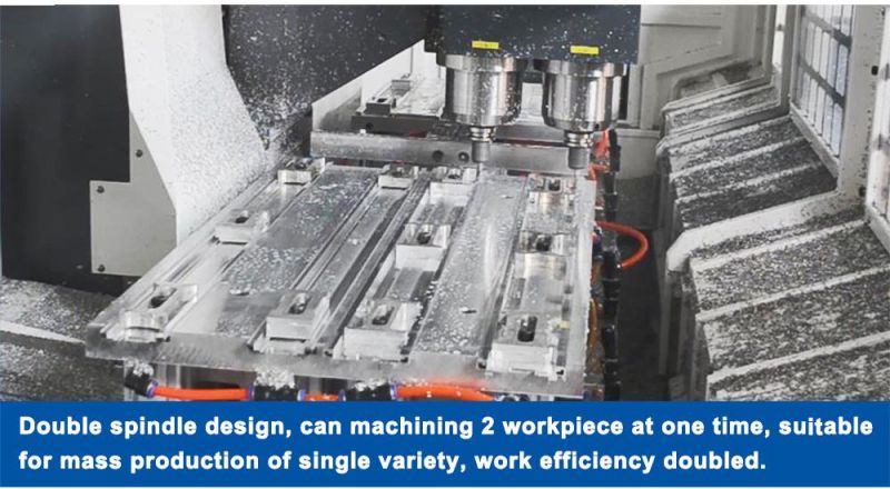 Dual-Spindle CNC Milling Drilling Tapping Machine for Aluminum Doors Hinge Cabinet Handle Making