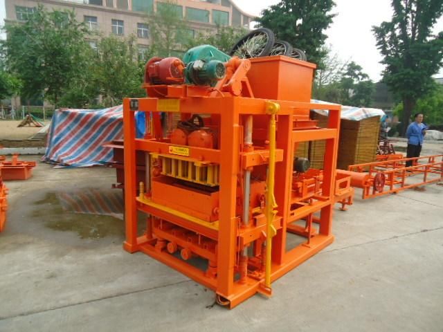 Qtj4-26 House Building Brick Equipment / Concrete Paving Block Making Machine