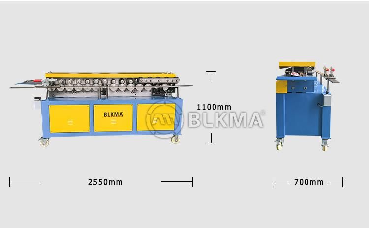 Sheet Metal Duct Tdf Flange Forming Machine / Flange Making Machine