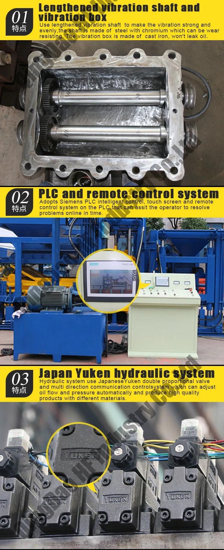 Qt5-15 Ceramic Brick Making Machine / Full Automatic Block Making Production Line