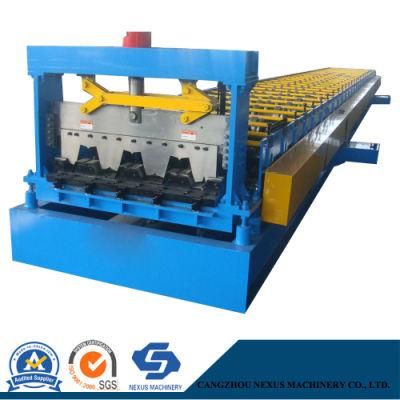 Galvanised Steel Metal Floor Deck Roll Forming Machine Decking Sheet Production Line