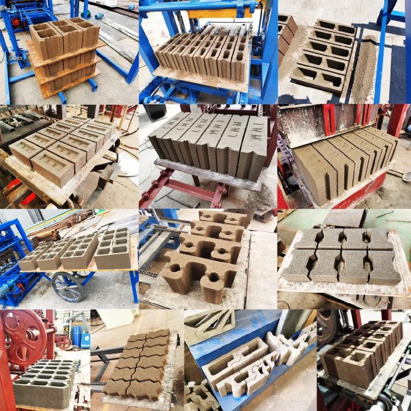 Concrete Block Making Machine Manual Brick Machine Interlocking Qt40-2