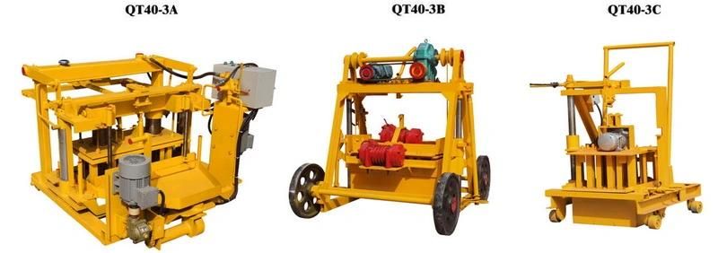 Qt0-3c China Hollow Block Machine Concrete Brick Pressing Machine