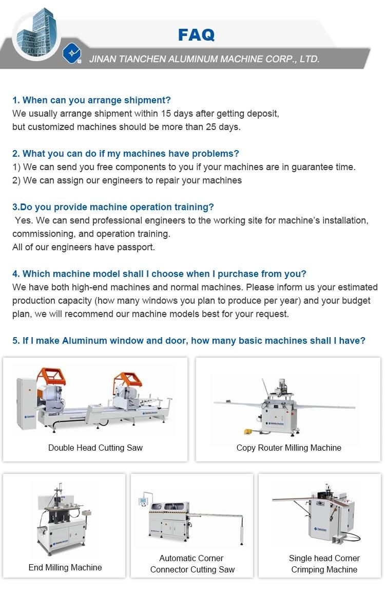 Aluminum Milling Machine Automatic Cutting Machine Facade Making Machine CNC Window Door Machine