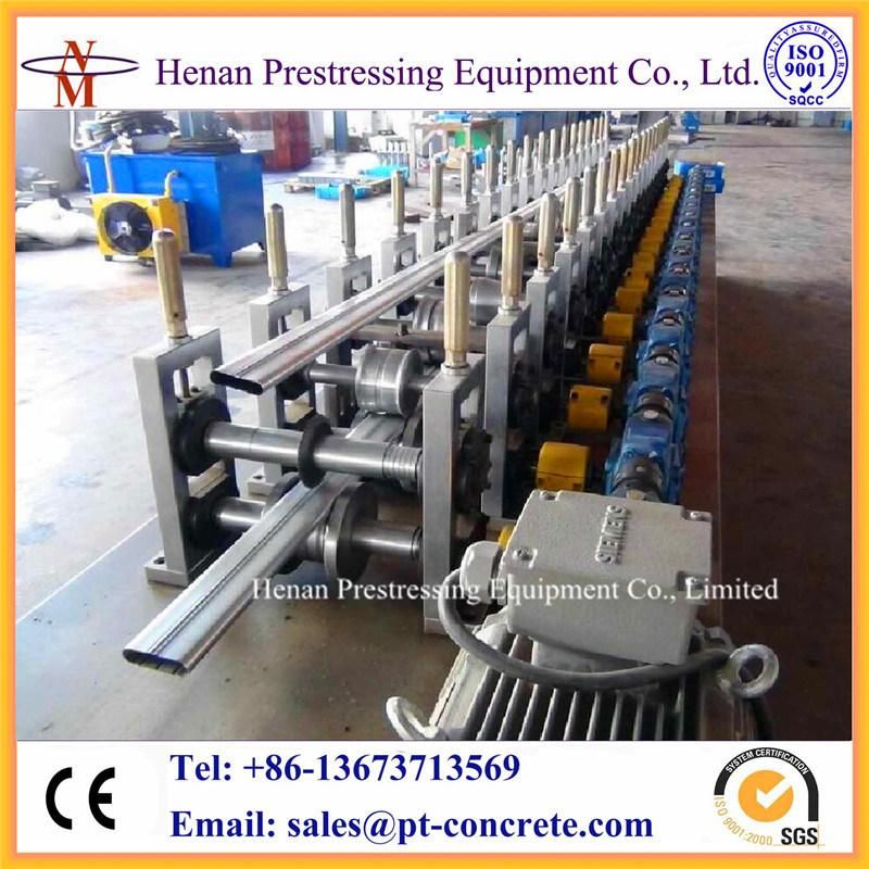 Fast Speed Post Tension Galvanized Steel Smooth Flat Duct Machine