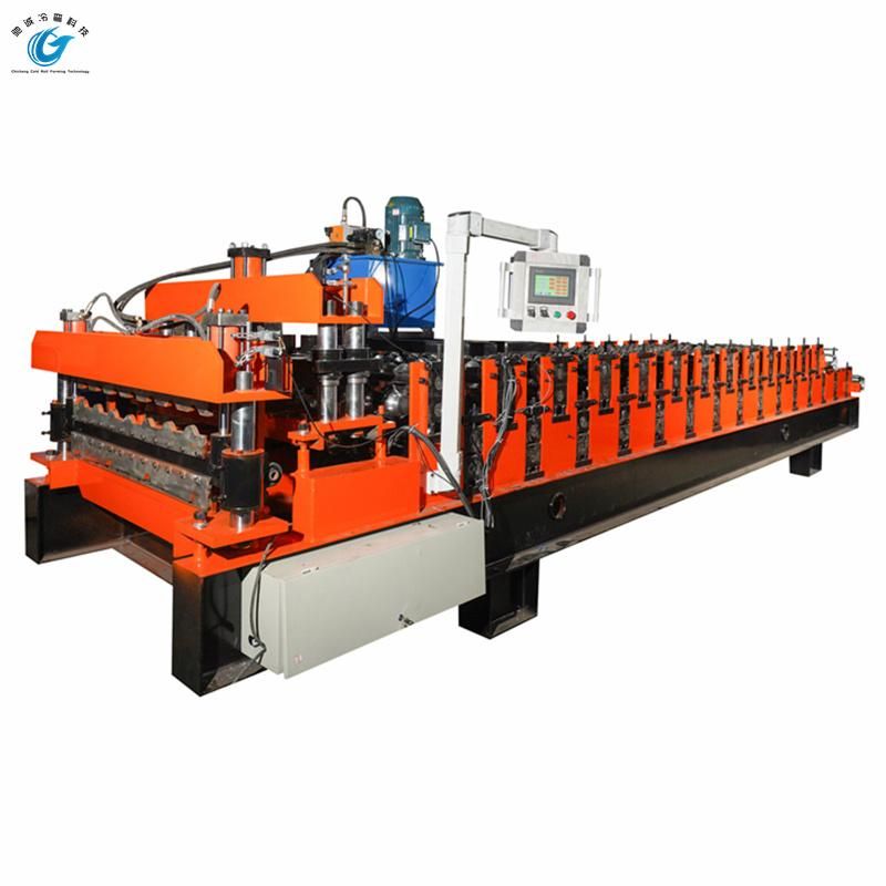 Double Layer Roof Tile Making Roll Forming Machinery