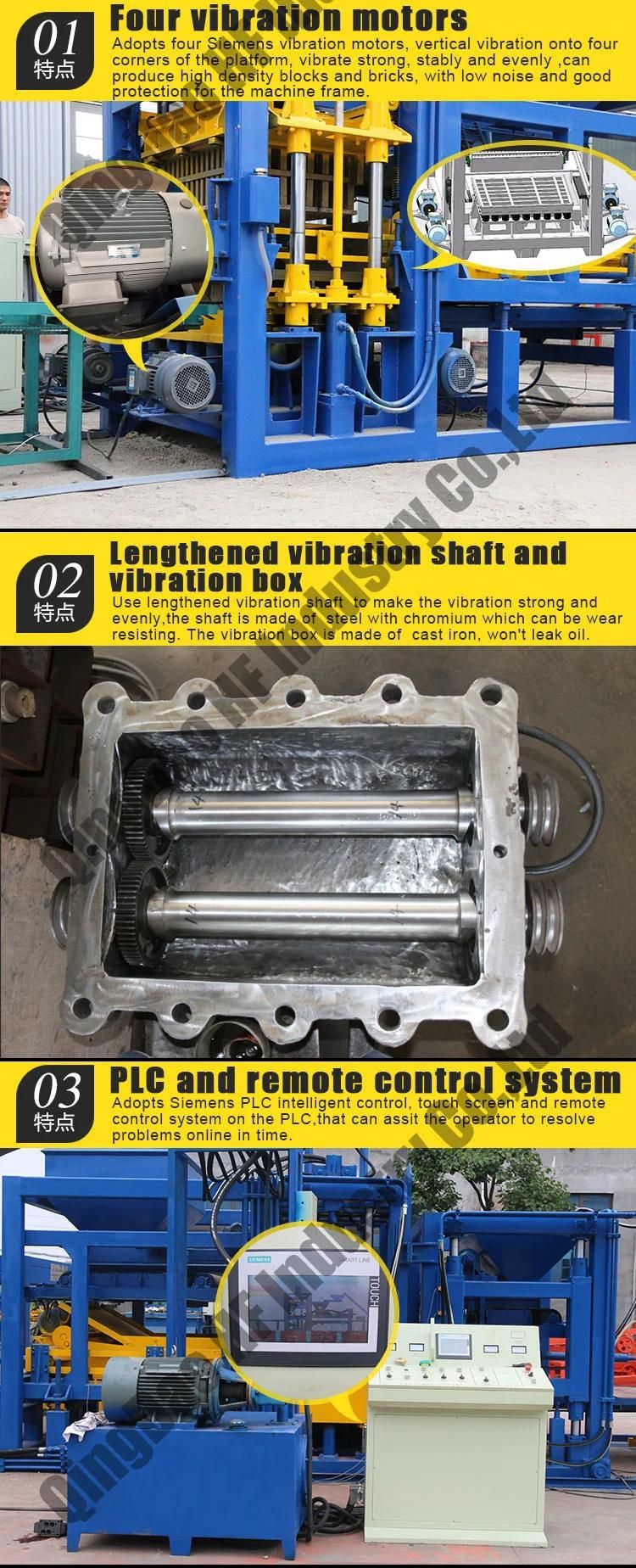 Qt10-15 Block Machine Automatico Automatic Cement Concrete Cement Block Making Machine Brick