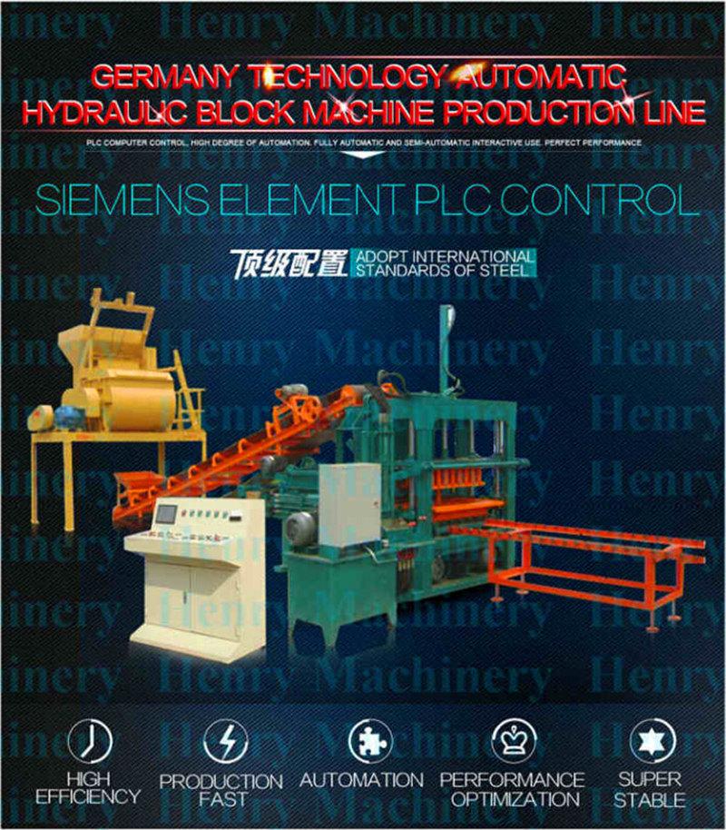 Qt5-20 Hydraulic Power Block Production Line Automatic Brick Machinery