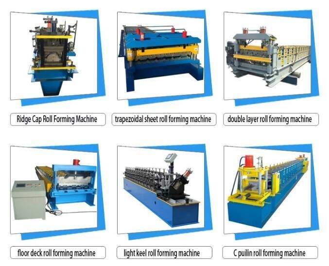 Hydraulic Galvanized Metal Three Layer Roofing Sheet Roll Forming Machine