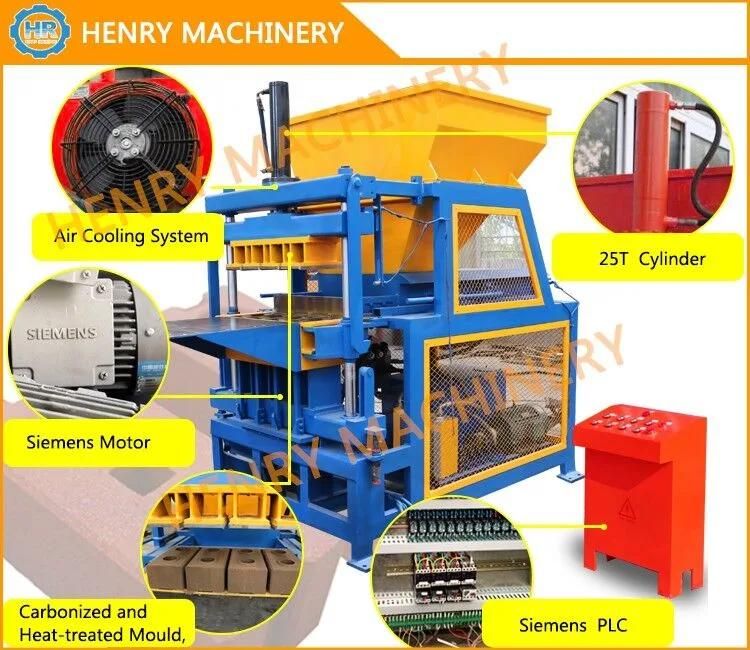 Hr4-10 More Advanced High Quality Automatic Clay Interlocking Brick Machine Soil Interlocking Brick Machine Lego Brick Machine