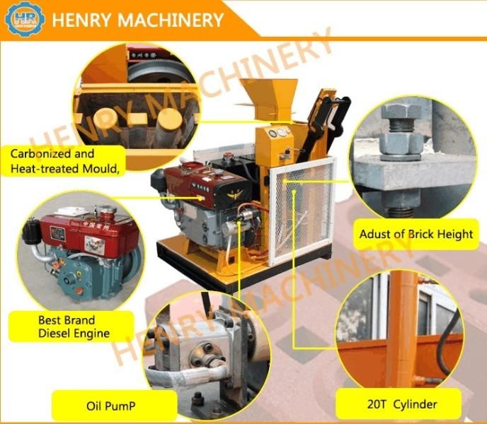 Soil Brick Making Machine Hr1-20 Eco Interlocking Brick Making Machine