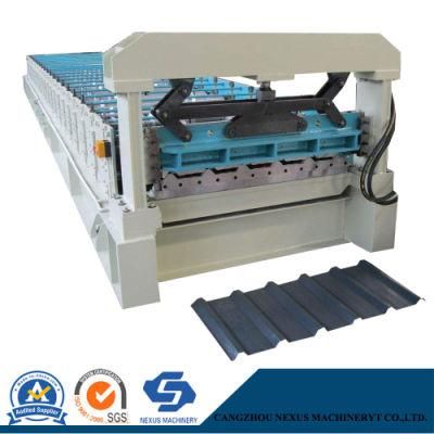 Metal Roof Ibr Sheeting Roll Forming Machine for 0.3 - 0.8mm Material Thickness