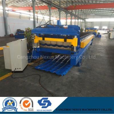 Germany Automatic Construction Building Material Metal Roof Tile Sheet Roll Forming Making Machine