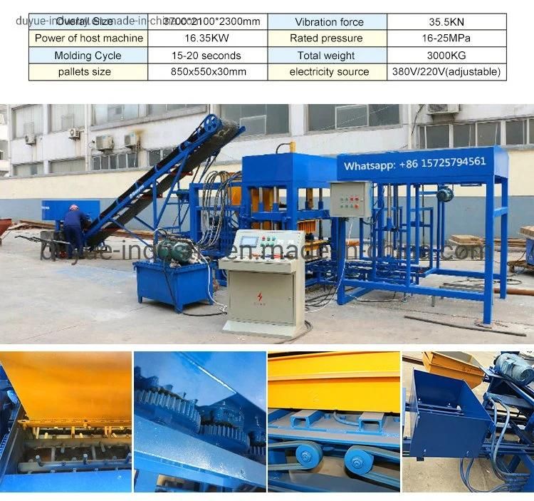 Donyue Hot Sale Qt4-20 Concrete Hollow Block Making Machine Cement Road Curb Stone Brick Machine