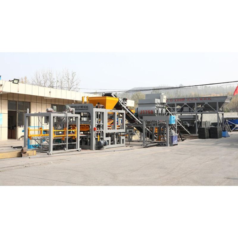 Qt10-15 Fully Automatic Hollow Solid Paving Block Making Machine