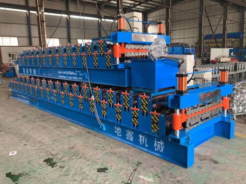 828mm Steel Color Glazed Roof Tile Machine/Step Tile Roofing Sheet Roll Forming Machine