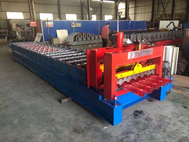 Glazed Tile Color Roof Roll Forming Machine/ Step Tile Roofing Sheet Forming Machinery
