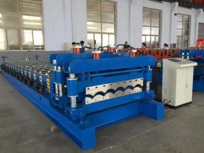 PPGI Zinc Double Layer Colour Building Material Glazed Tile Roof Panel Making Roll Forming Machine