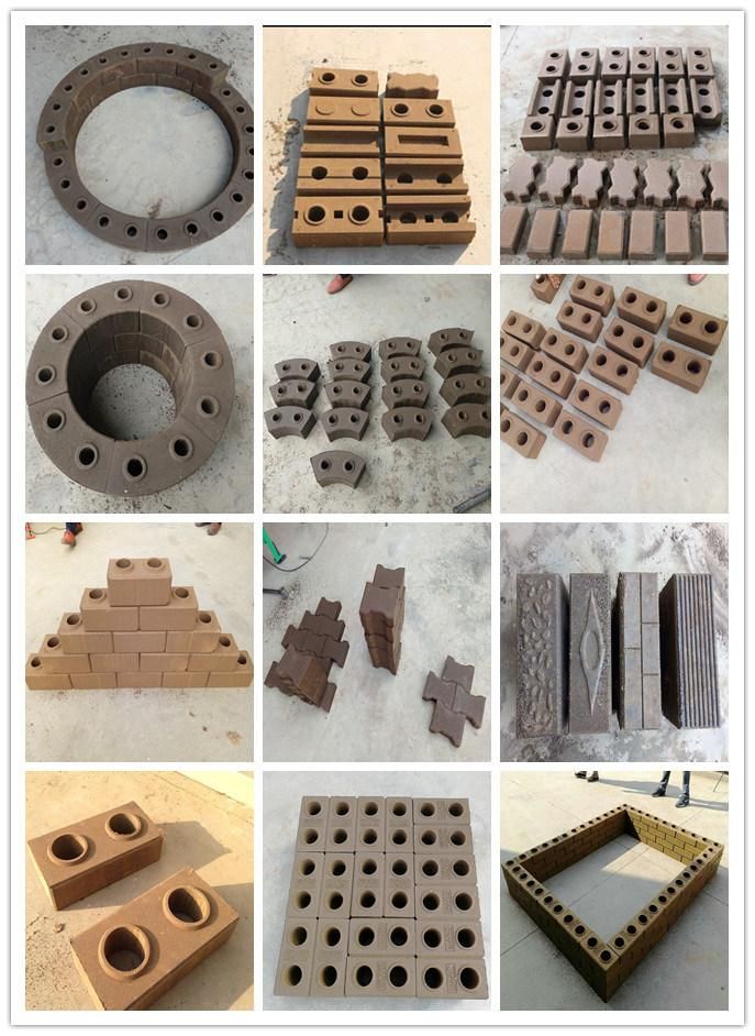 Mobile Manual Hollow Brick Block Maker Concrete Cement Brick Block Making Machine Manufacturer Lowest Price